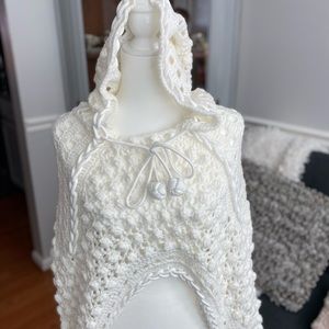 White crochet blouse